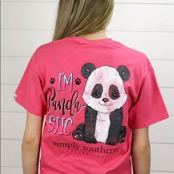 Simply Southern “I’m Panda-stic” Tshirt - Picture 2 of 4